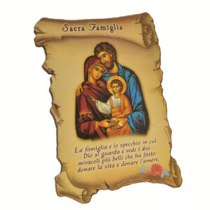 pergamena preghiera famiglia
